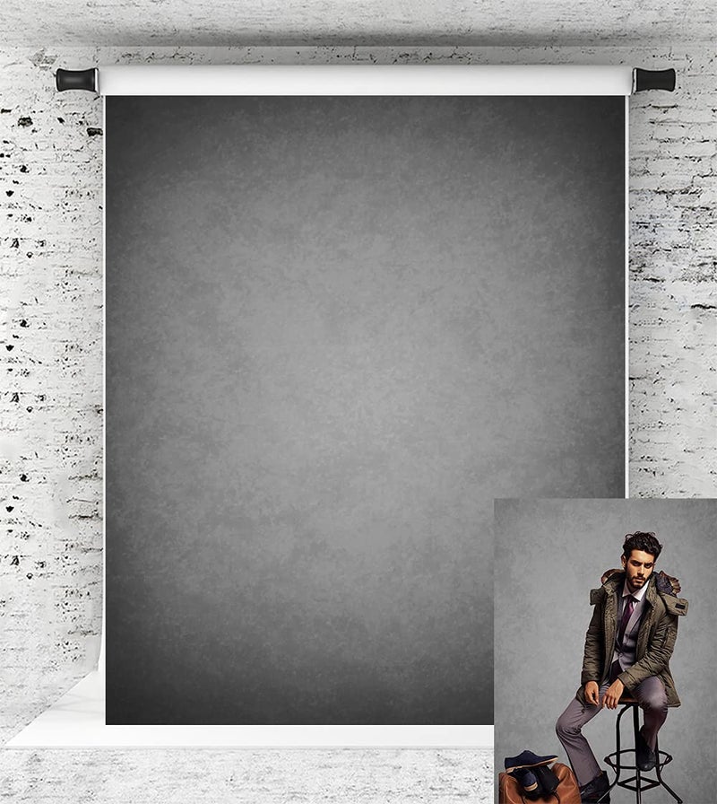 Kate 5x7ft Grey Backdrop for Headshots Portrait Backdrop Gray Background for Photography Fabric Photo Studio Props - Image 1